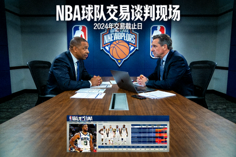 NBA球队管理层交易谈判现场新闻配图